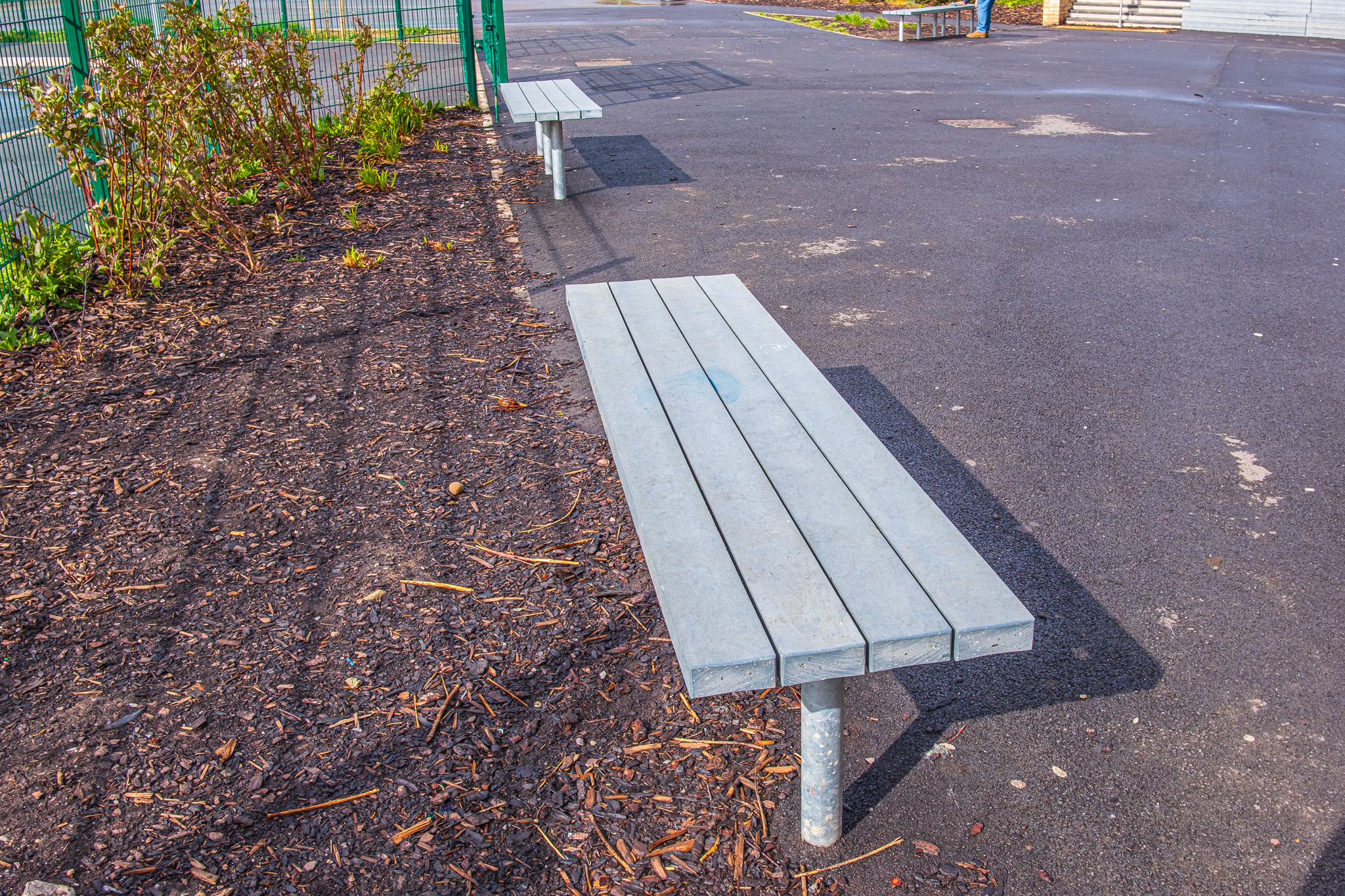 recycled plastic bench SBN300 at winterstoke academy