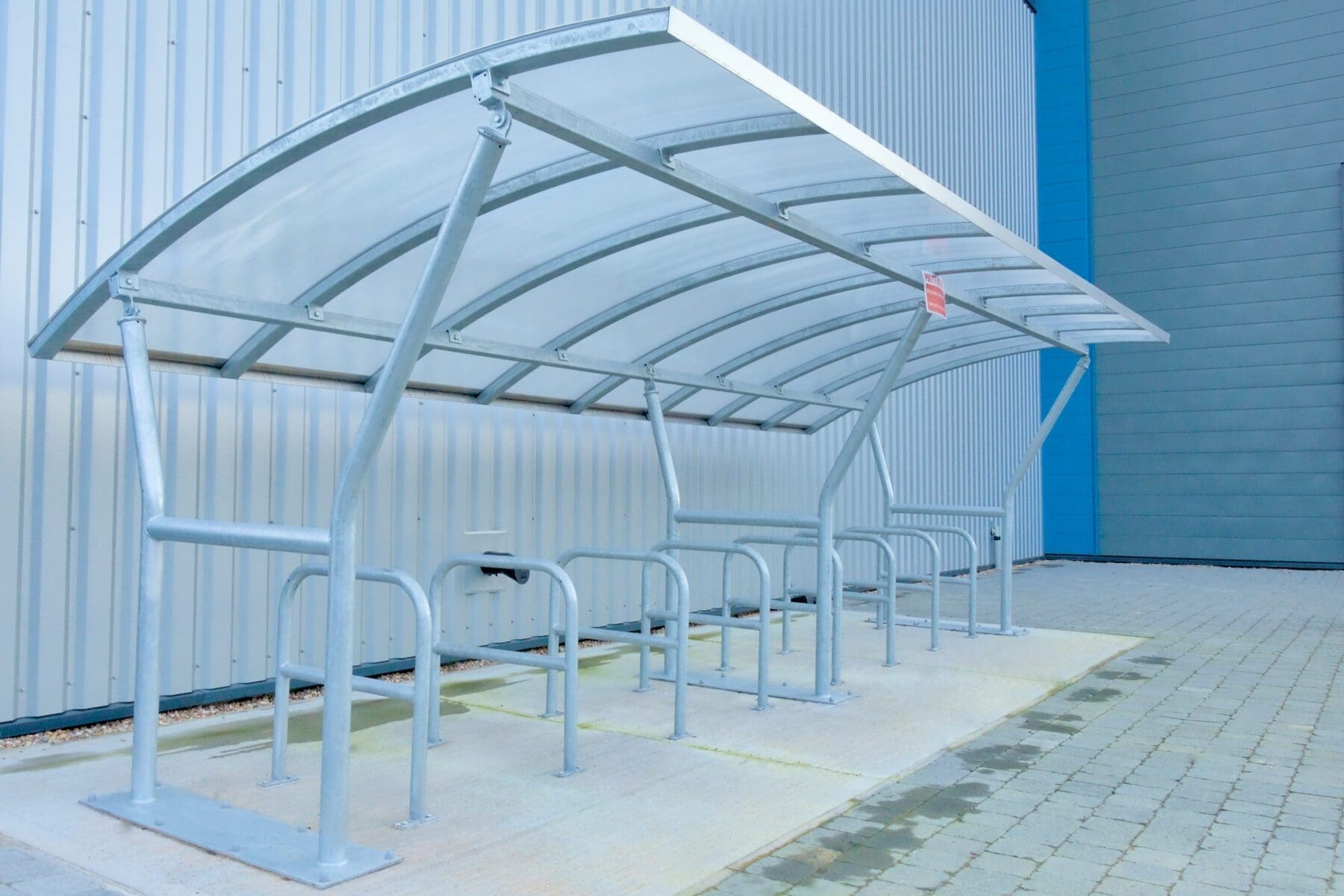 close-up-of-bike-shelter-outside-warehouse