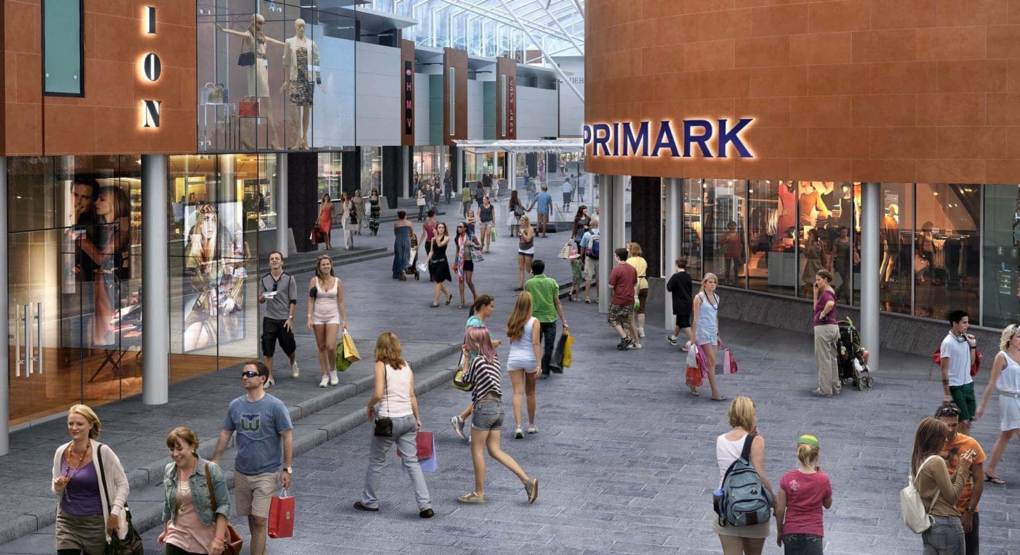 Shopping centre interior