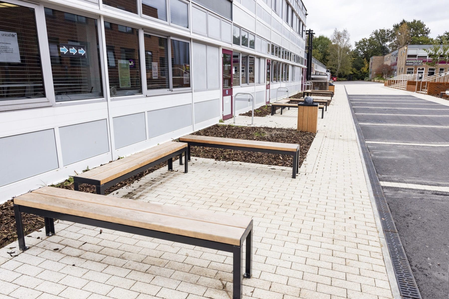 collection-of-wooden-benches-with-black-metal-legs