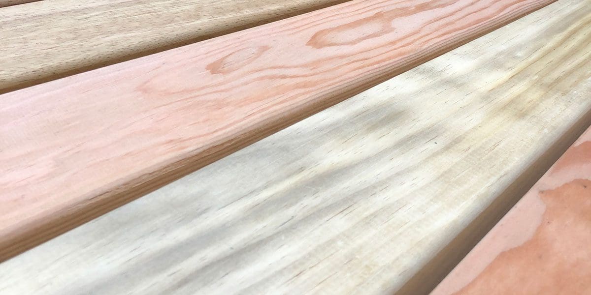 close up of different tones of wooden planks