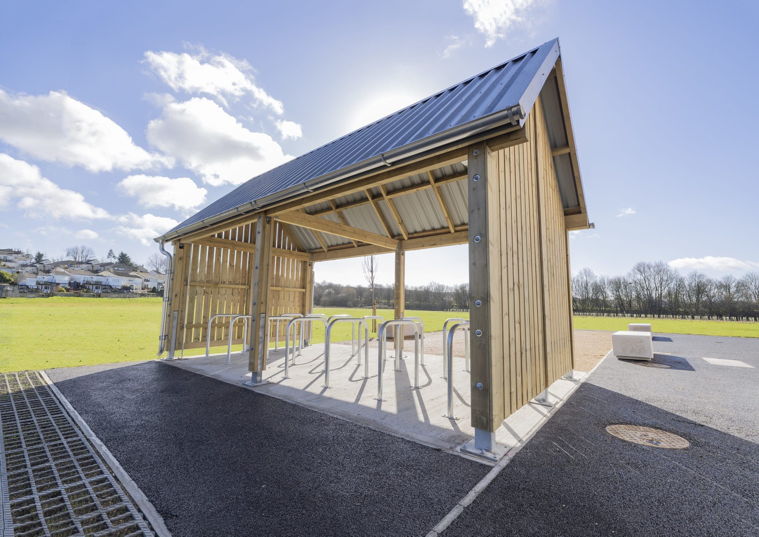 exterior-wooden-bike-storage-metal-hoops