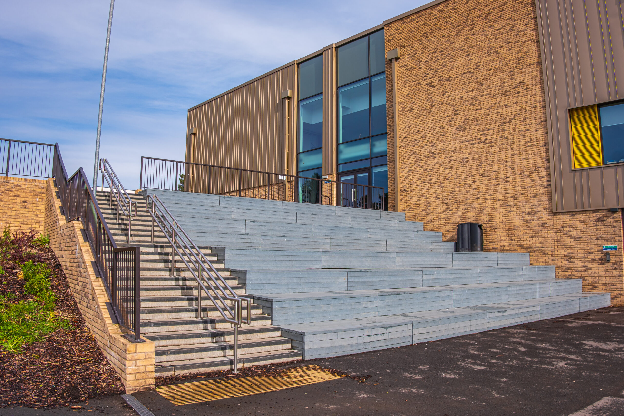 recycled plastic amphitheatre seating
