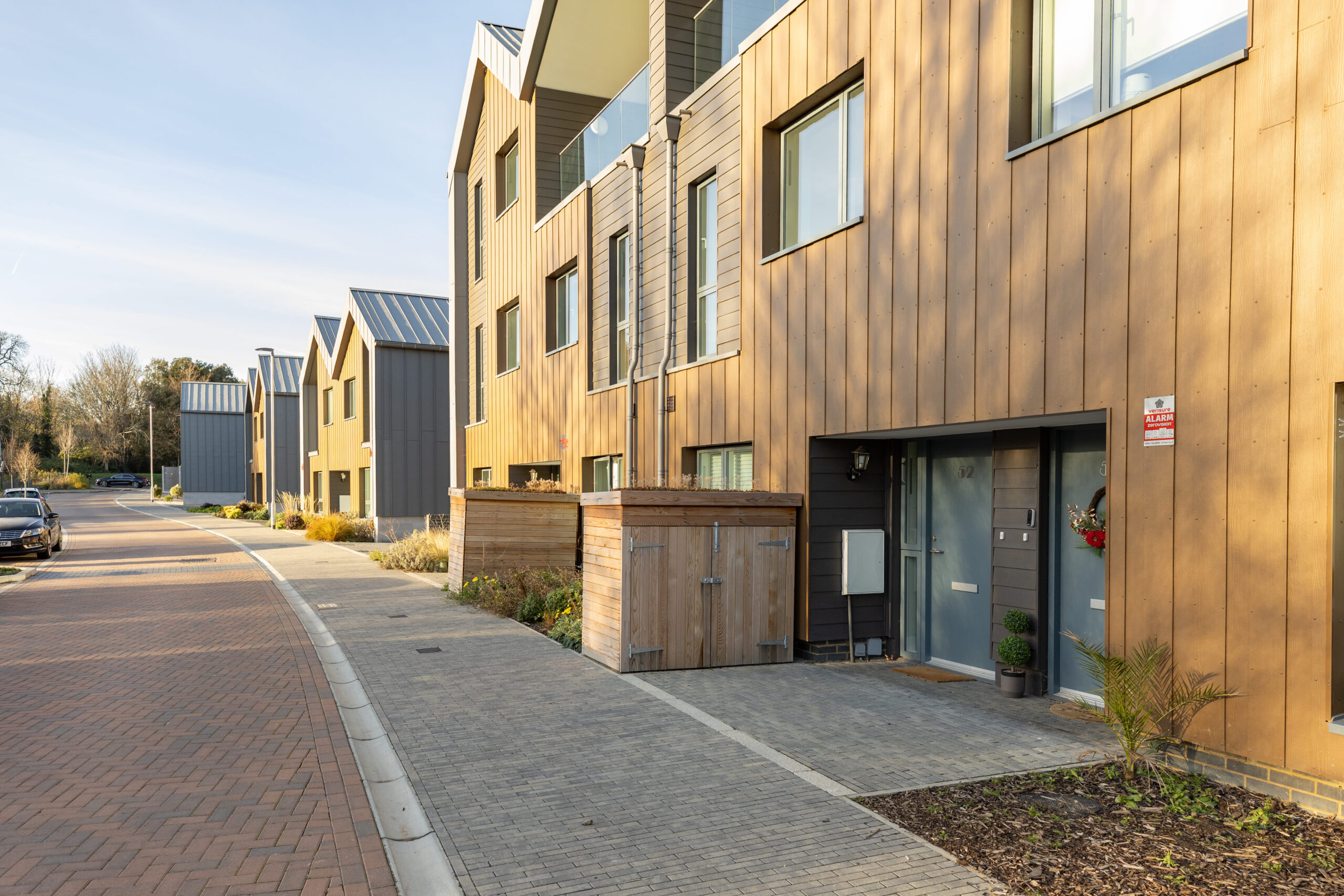 cedar clad bin stores